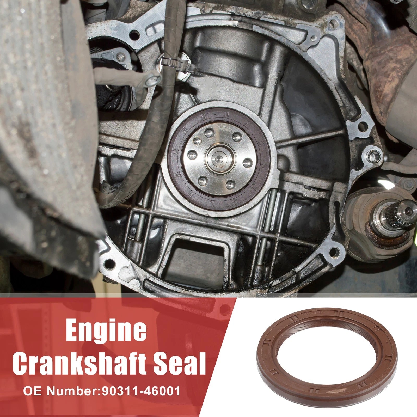 2pcs Engine Crankshaft Seal No. 90311-46001 for Lexus GS 300, IS 300 (1998–2005)