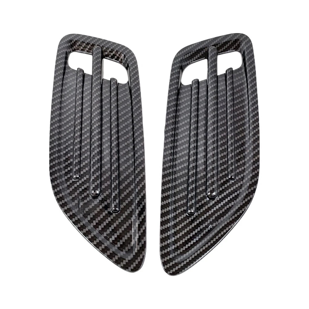 Pair of Carbon Look Hood Vent Scoops for KIA Stinger (2018–2023)