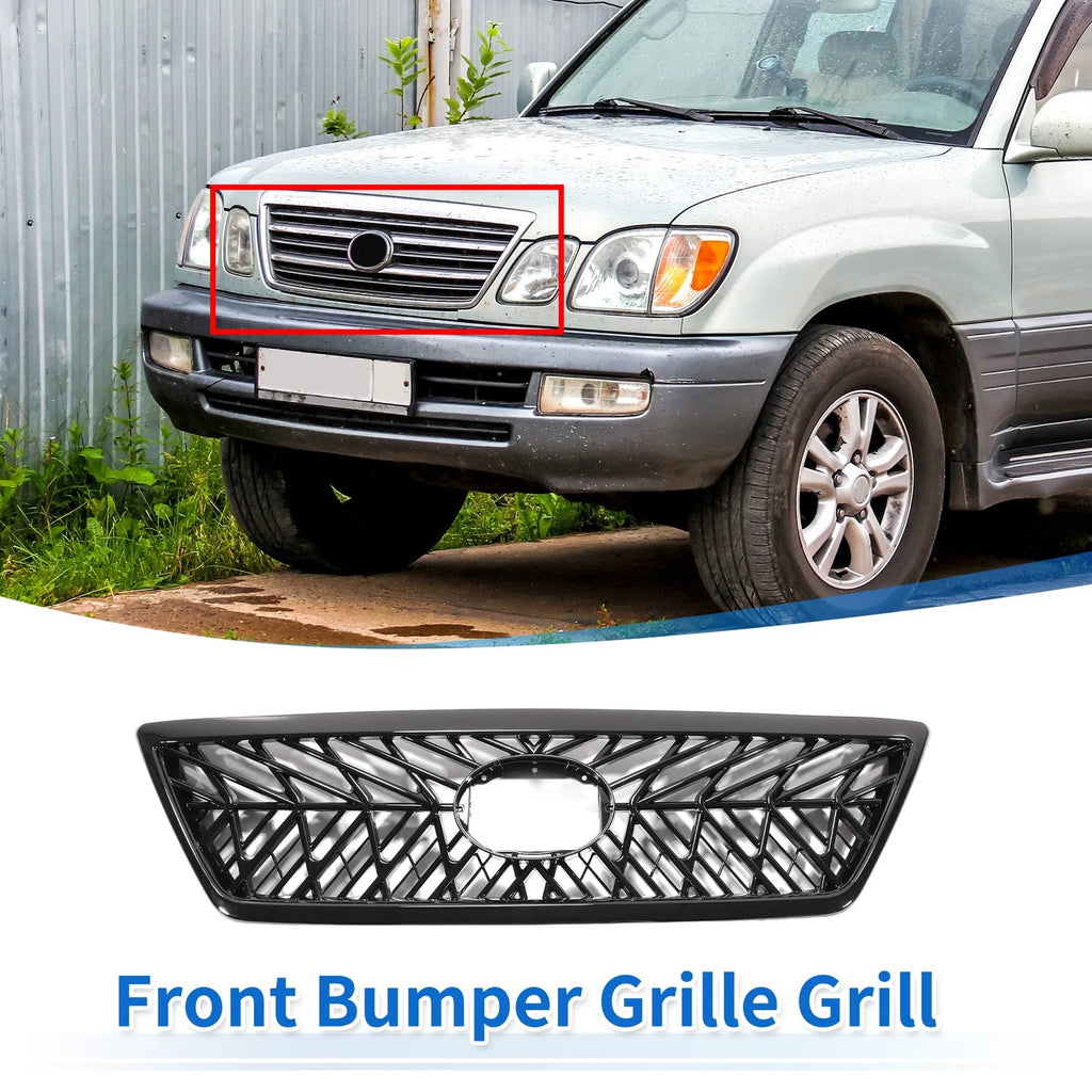 Front Upper Hood Bumper Grille for Lexus LX470 (1998–2008) TRD Black