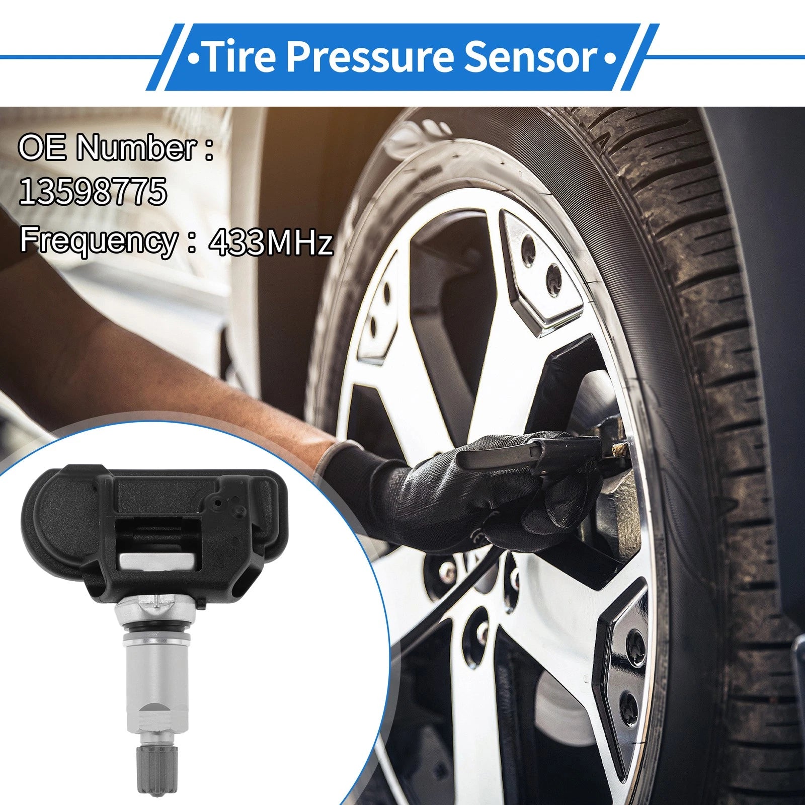 TPMS Sensor No.13598775 for Chevrolet Corvette C7 (2014–2019)
