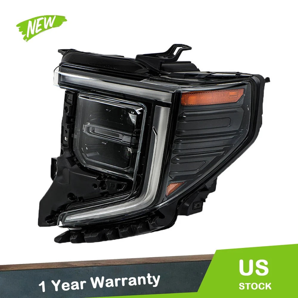 Headlight for GMC Sierra 1500 (2022–2024) Driver Side Clear Housing