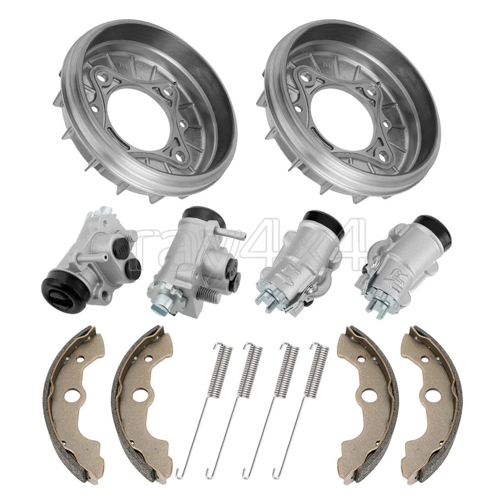 Front L/R Brake Cylinder & Drum Kit for Honda Rancher 400 TRX400 (2004–2007)