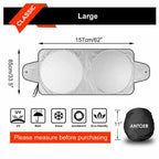 Folding Sun Shade Block Cover for Car Front Windshield Visor (All Years)