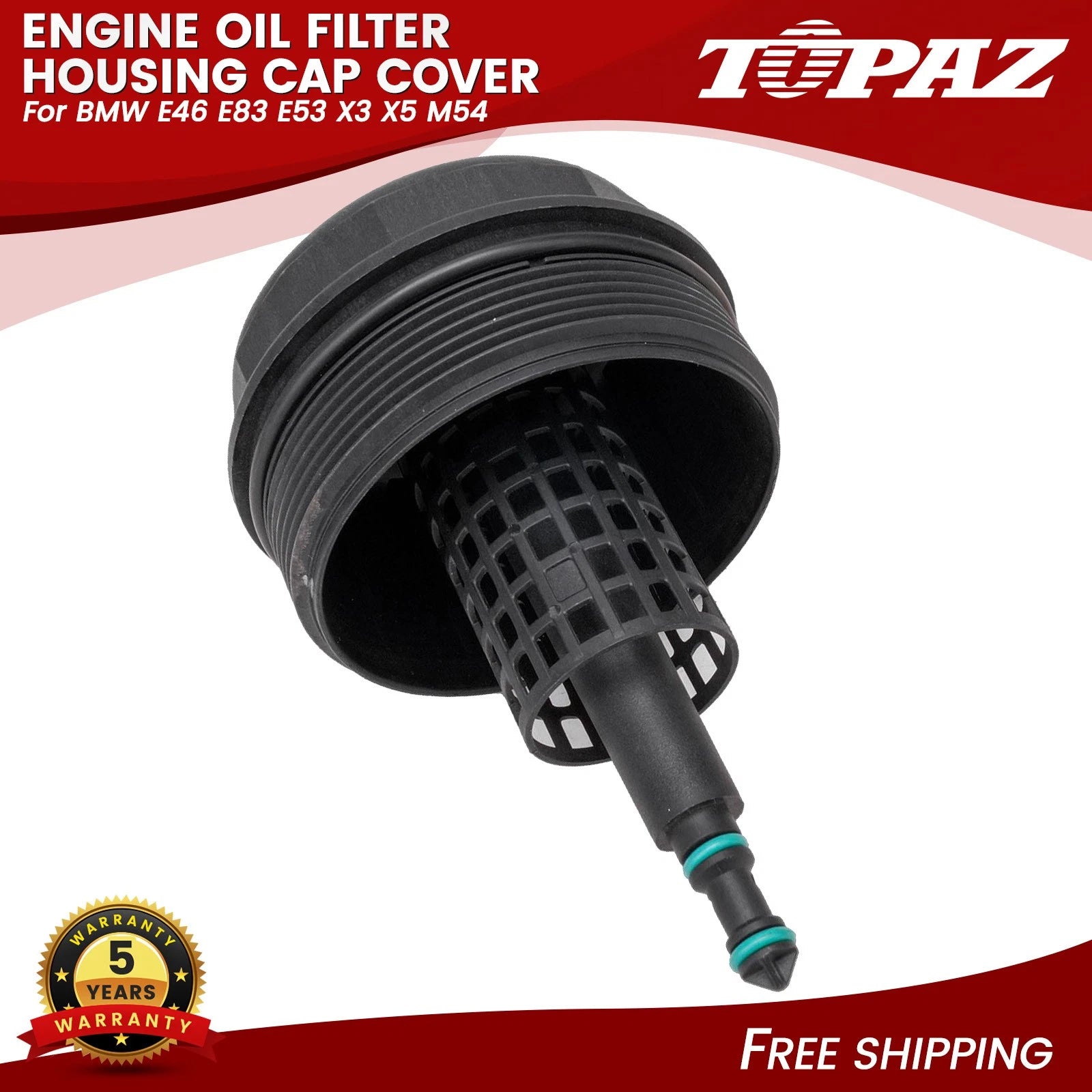 Oil Filter Housing Cap Cover for BMW E46 E60 E83 E53 X3 X5 (2000–2006)
