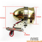 Brass LED License Brake Tail Light Lamps for Harley Chopper Bobber