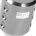Shift Knob for Universal Fit (J2) - Aluminum Cylindrical Silver with Adapters