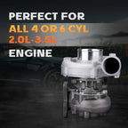 T04e T3/T4 Turbocharger + Oil Feed & Drain Line Kit for 400+hp (Universal)