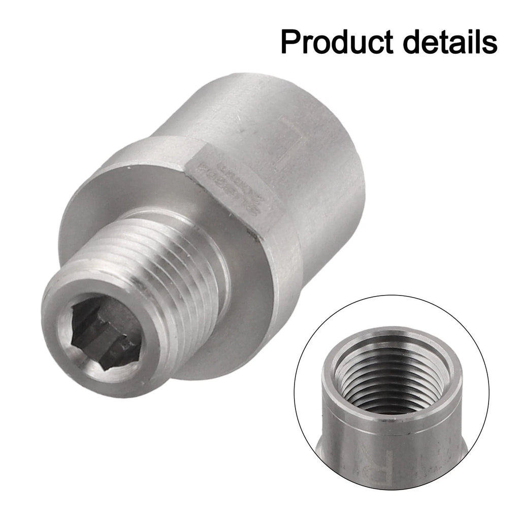 Set of 2 Stainless Steel Bicycle Pedal Adapters with Increased Distance Feature