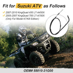 Rear Parking Brake Cable for Suzuki King Quad 450 700 (2007–2021)
