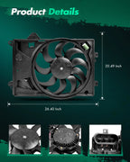Radiator Cooling Fan 621-071 for Chevrolet Sonic (2012–2018) 1.8L L4