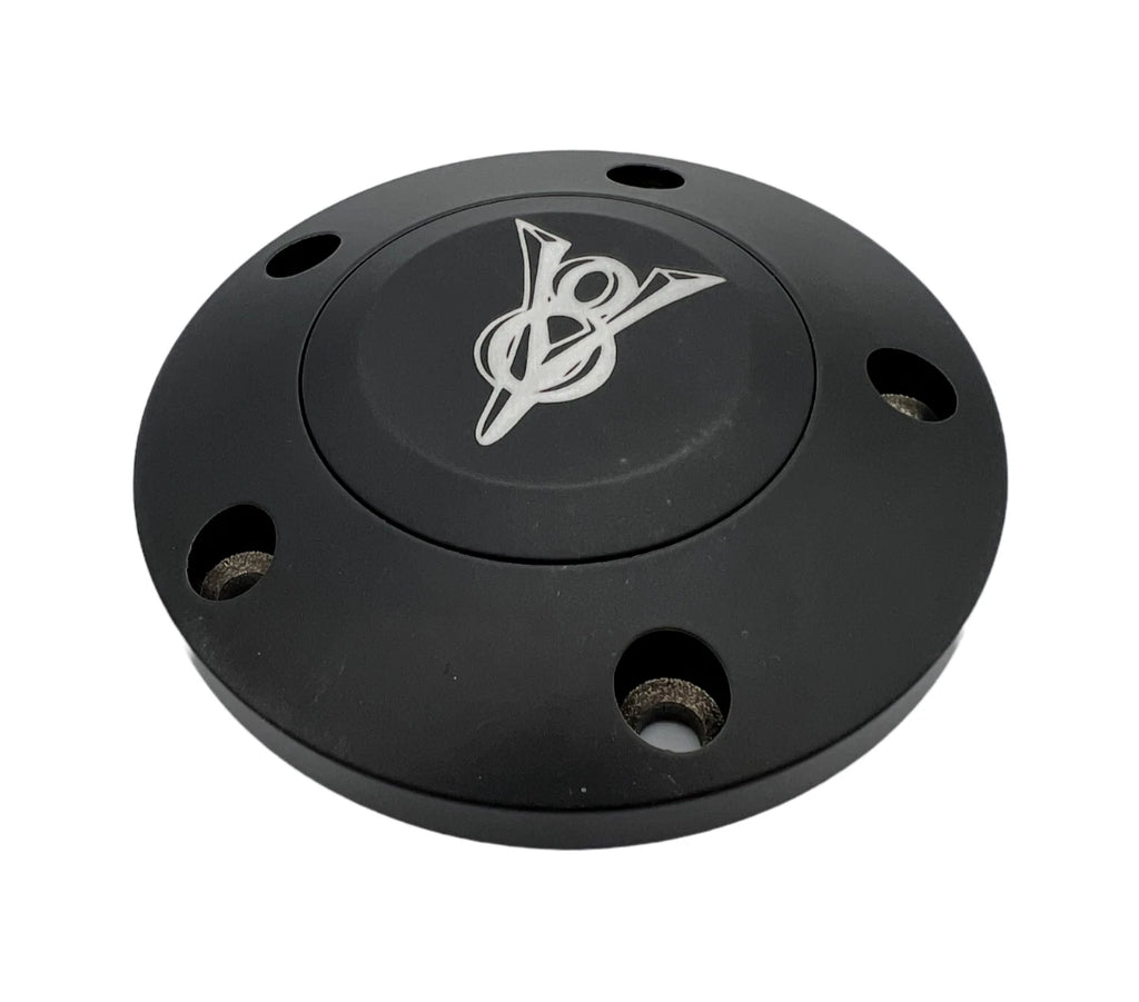 Steering Wheel Horn Button Replacement for Black Billet V8 Logo Universal