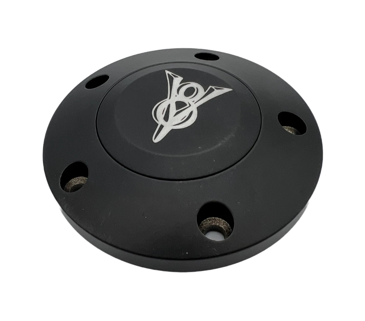 Steering Wheel Horn Button Replacement for Black Billet V8 Logo Universal