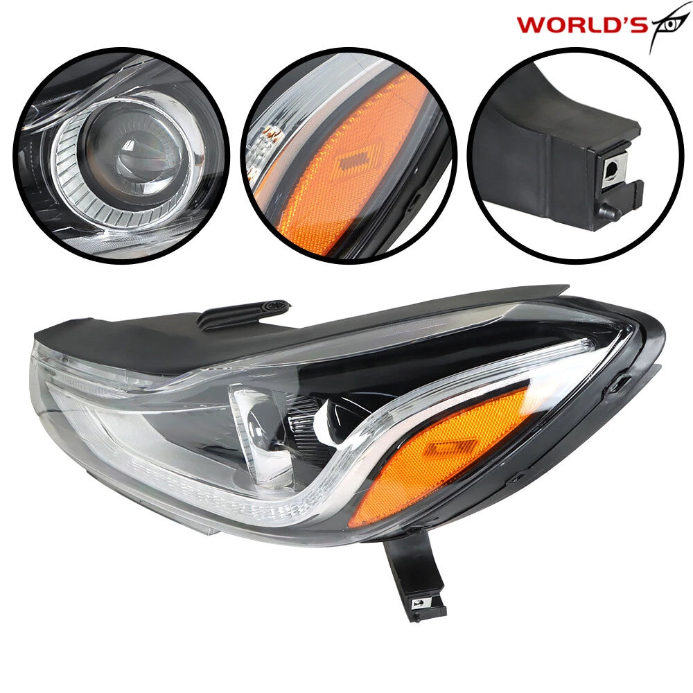 Headlight for Chevy Trax (2017–2019) Projector with LED DRL Driver Side