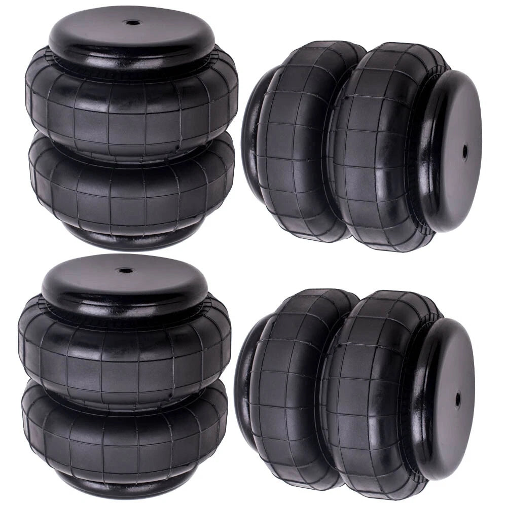 Set of 4 Air Ride Spring Bags 5000lb 1/2" NPT for Heavy Duty Truck