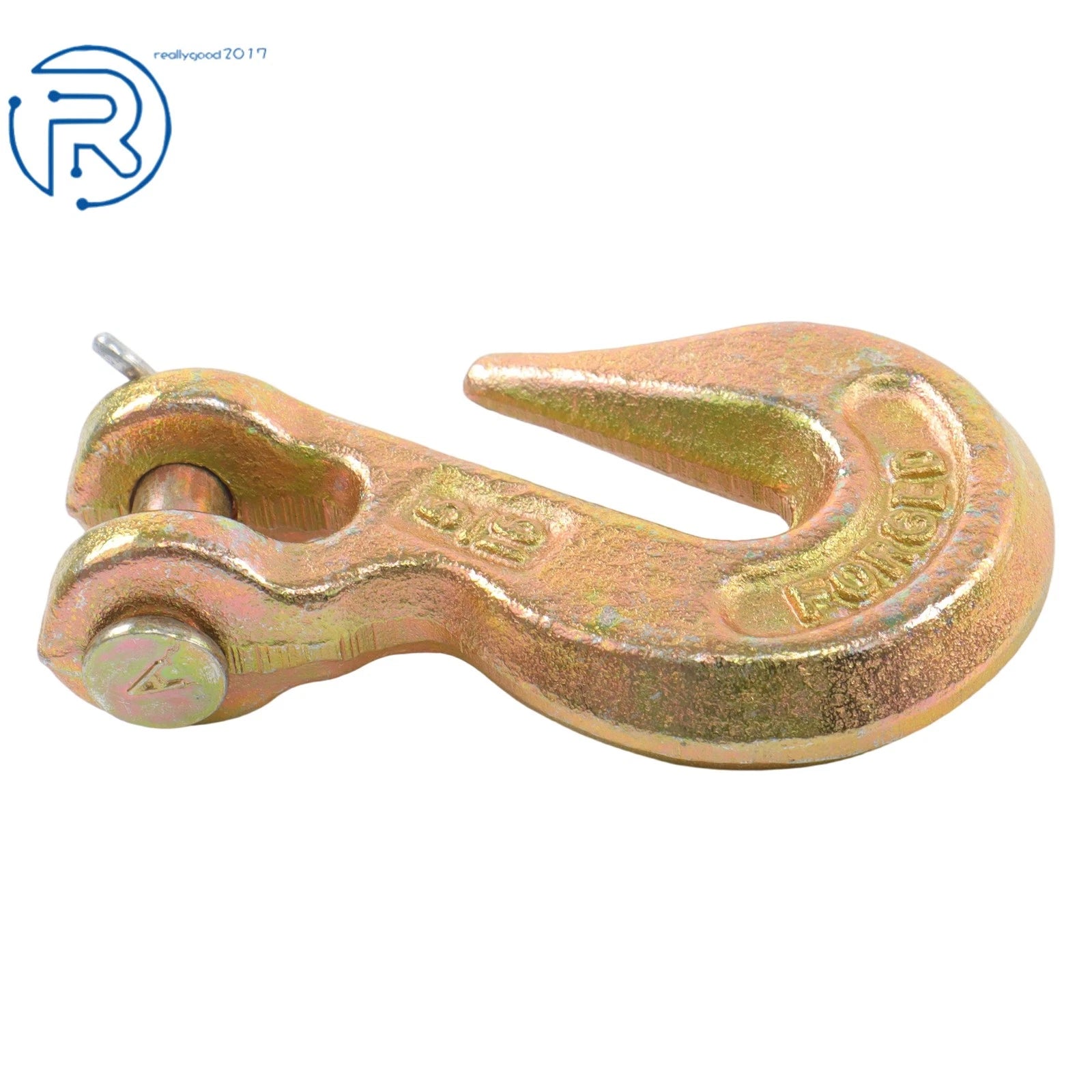 6 Pack Clevis Slip Hook 5/16" with Latch, G70 Steel, 18800lbs Breaking Strength