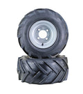 Set of 2 Lawn Mower Tires & Wheels 18X8.5-8 4-Ply with 4x4" Silver Wheel 13079