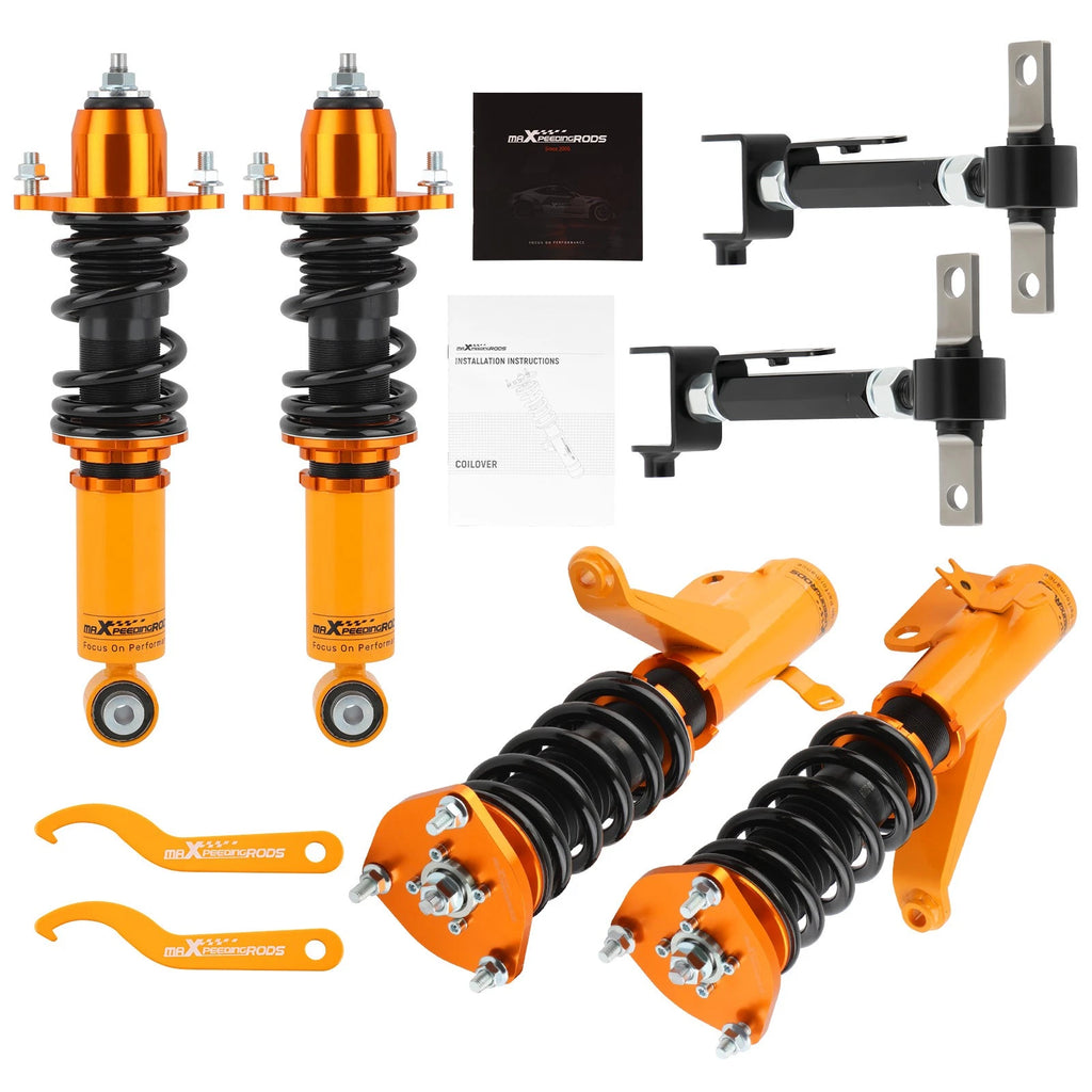Lowering Coilovers + Rear Alignment Camber Arm for Acura RSX & Type S (2002–2006)