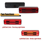 2X Red LED Taillight Brake Lights for Honda Pioneer 520 700 1000 (2014–2024)