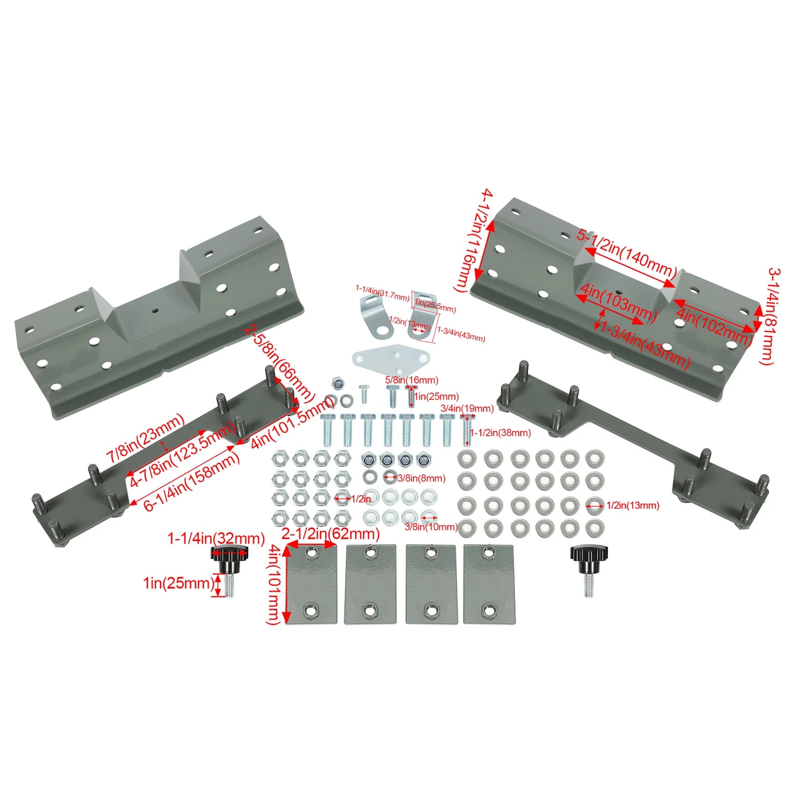 Rear C-Notch Section Support for Chevy Silverado GMC Sierra (2007–2018)