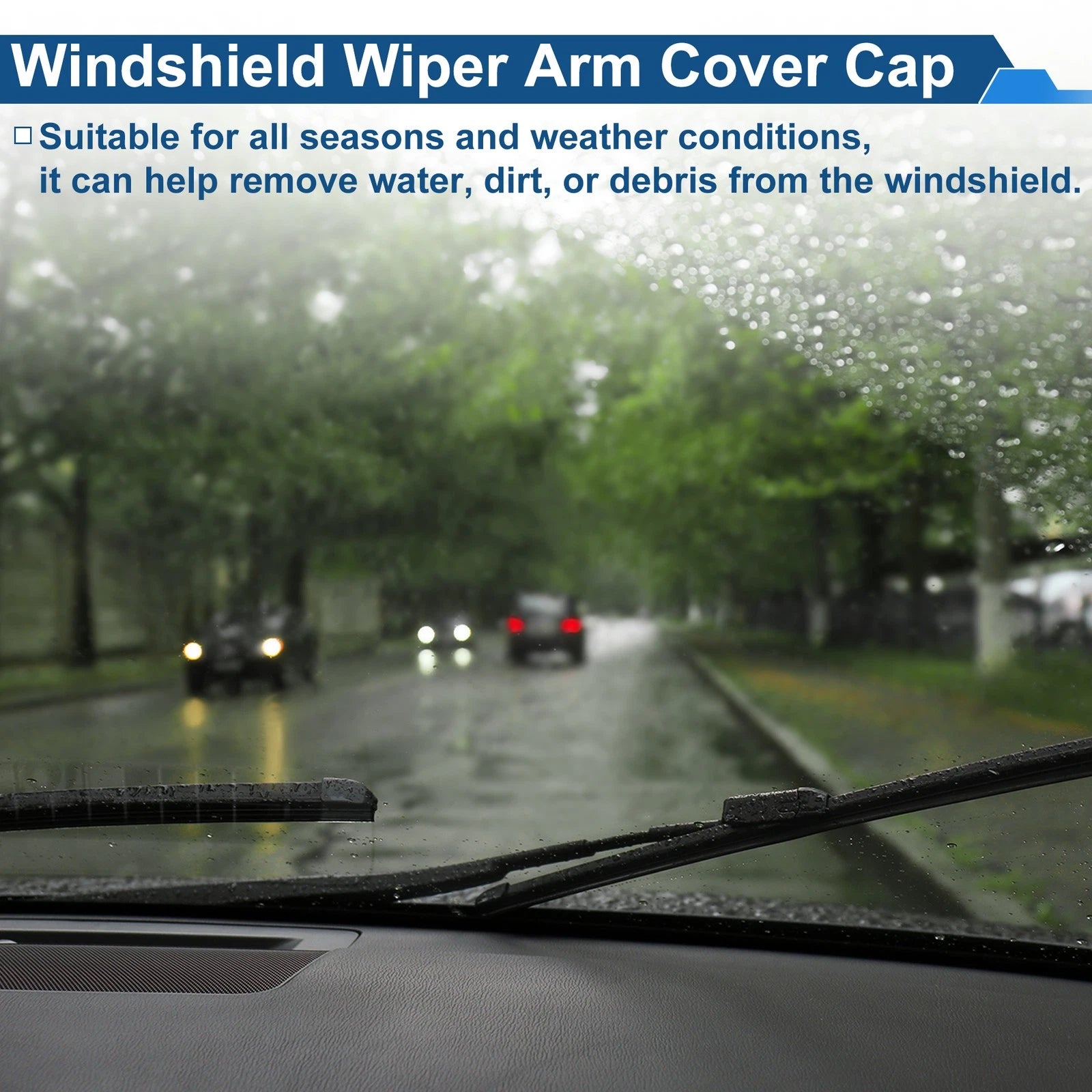 Front Windshield Wiper Arm Cover Cap for Ford Fiesta (2010–2020) No.1324768