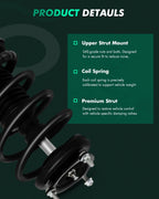 Complete Strut Set with Coil Springs for Nissan Sentra 2002–2006
