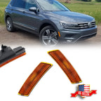 2X Amber Lens Front Side Marker Light Kit for VW Tiguan (2018–2023)