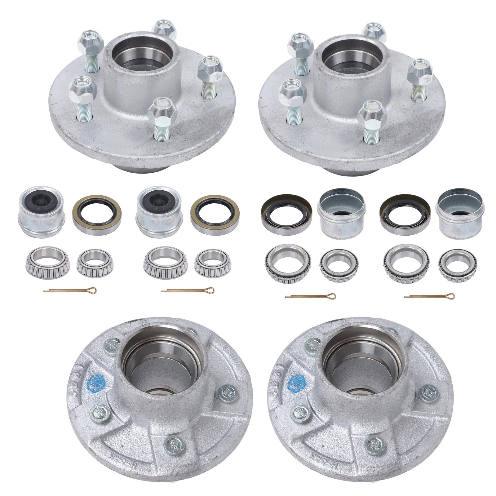 3500lbs Axle Kit for Boat Trailer (Galvanized, 5 Lug, 5 on 4.5")