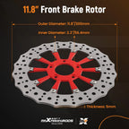 2PC 11.8'' Front Brake Rotor Disc for Harley-Davidson Trike (2009-2019)