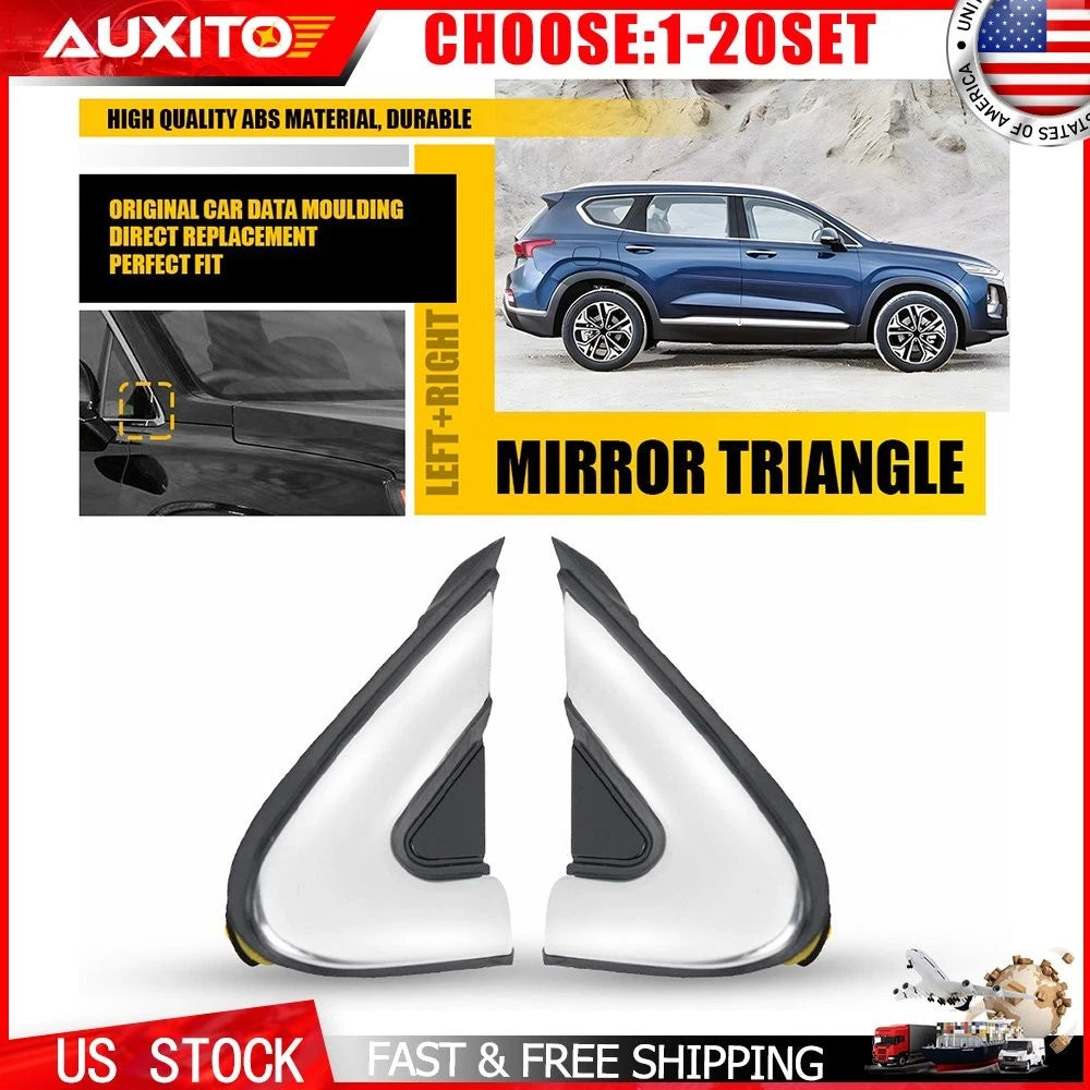 Set of 2 Mirror Corner Fender Molding for Hyundai Santa Fe (2019–2023) 86190S1100 86210