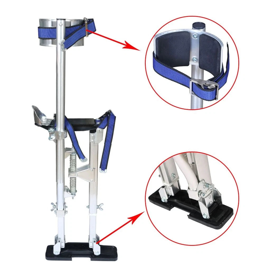 Adjustable Aluminum Alloy Drywall Stilts for Painters (18"-30")