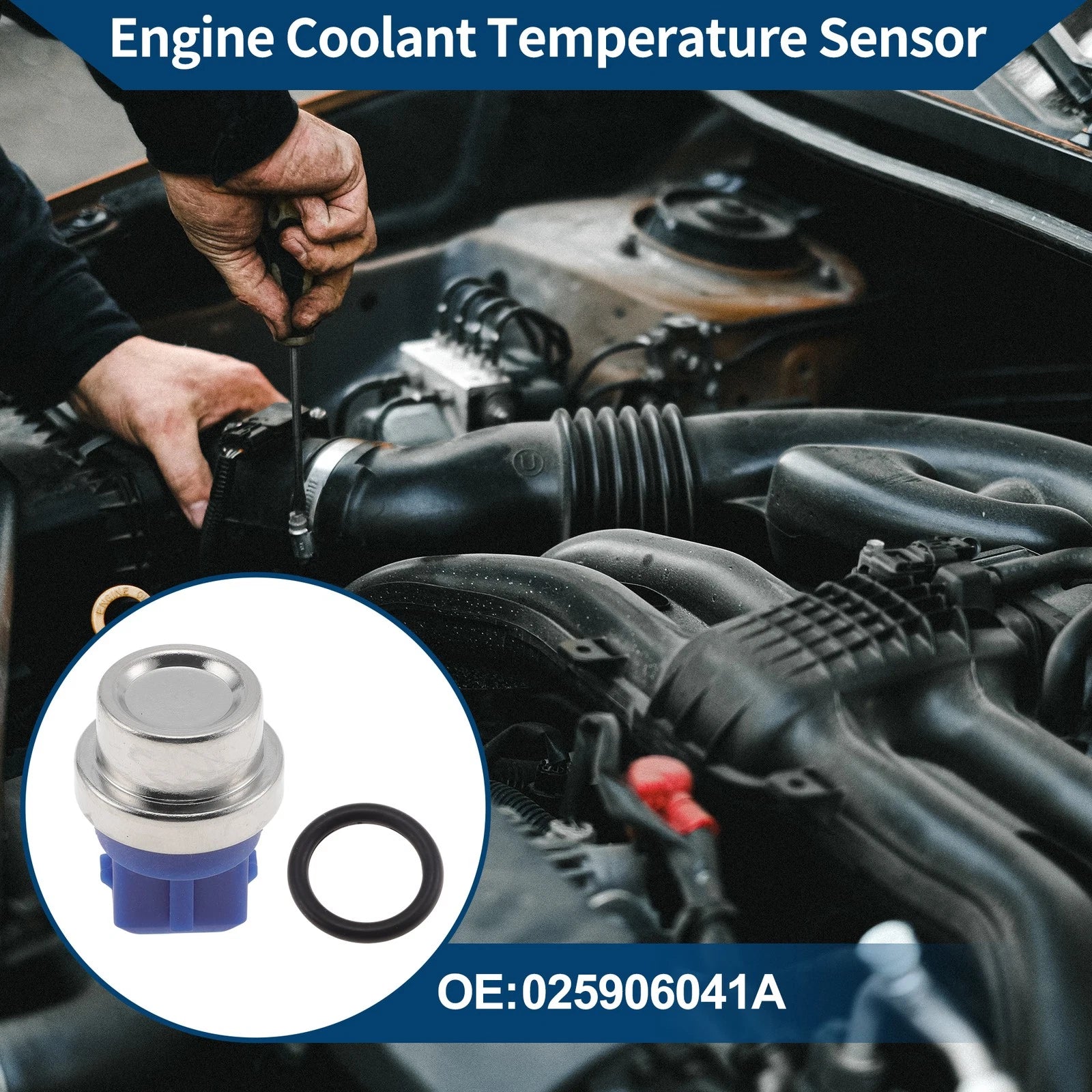 Engine Coolant Temperature Sensor for VW Audi No. 025906041A 