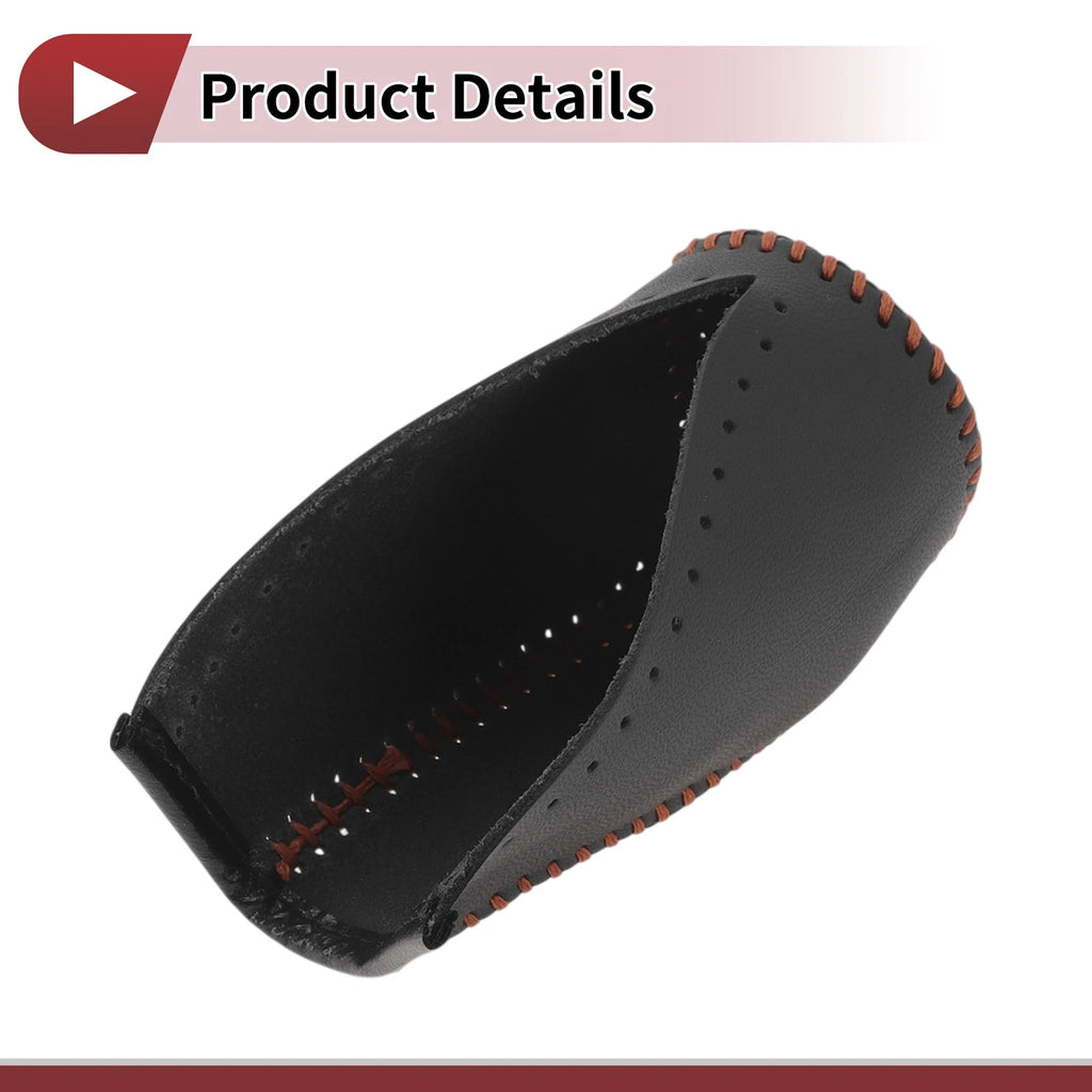 1Pc Gear Shift Knob Cover for Toyota Corolla (2014–2018) Brown Faux Leather