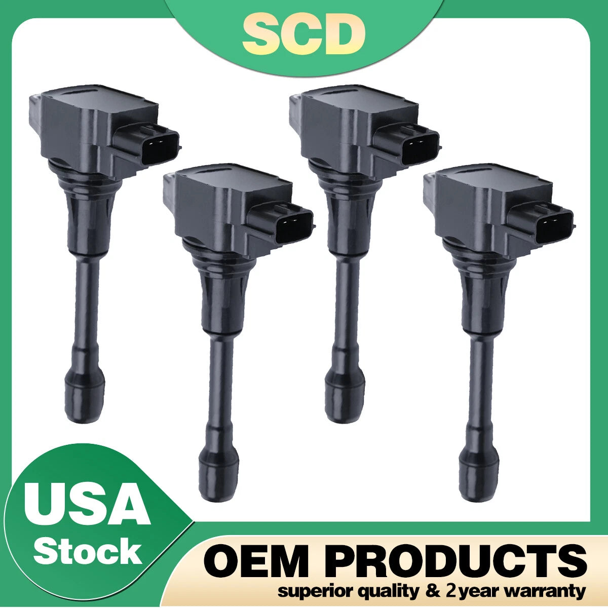 4X Ignition Coil for Nissan Altima X-Trail Sentra 2002–2006 UF350
