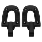 Matte Black Rear Passenger Footpegs for Harley Softail Fat Boy (2018-2025)