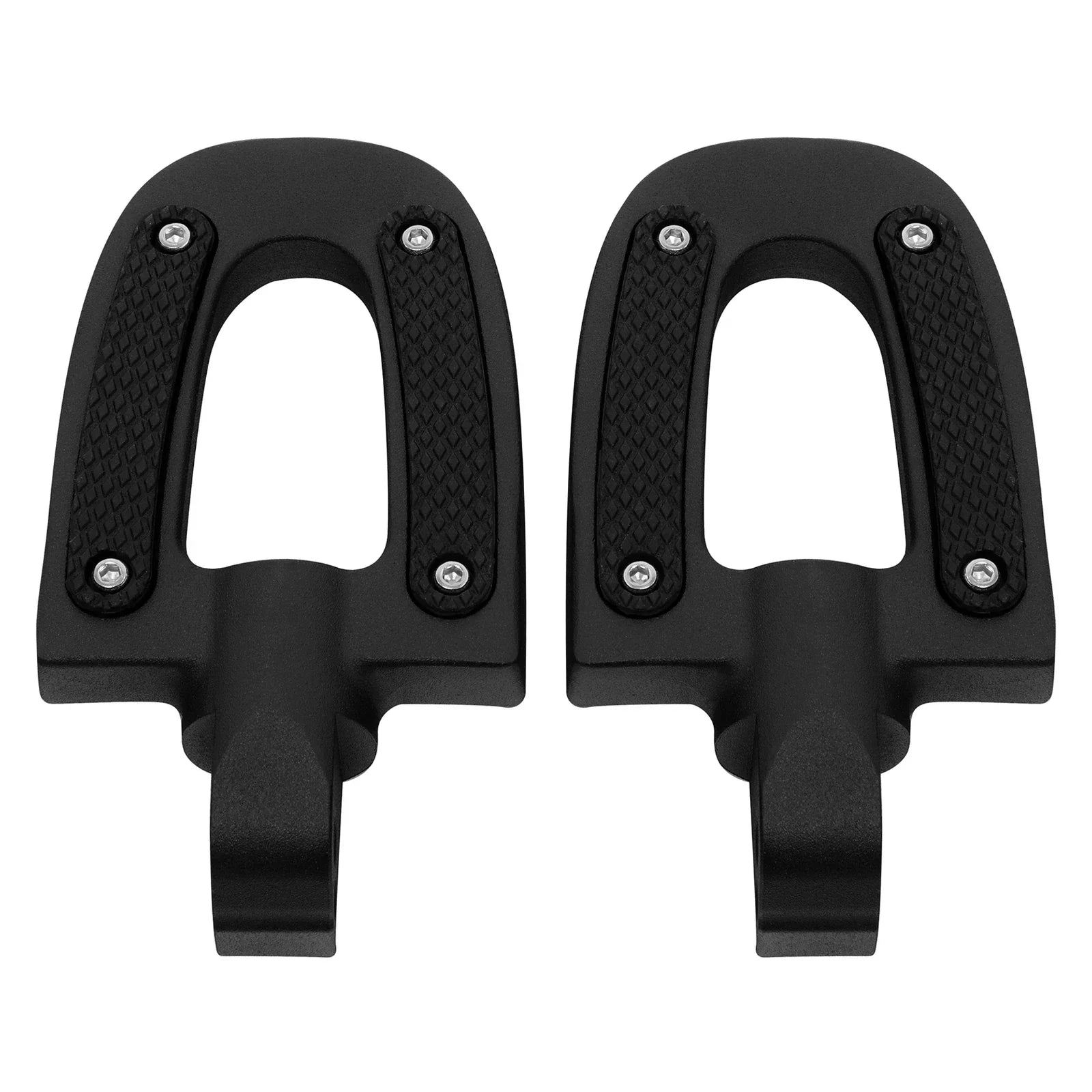 Matte Black Rear Passenger Footpegs for Harley Softail Fat Boy (2018-2025)