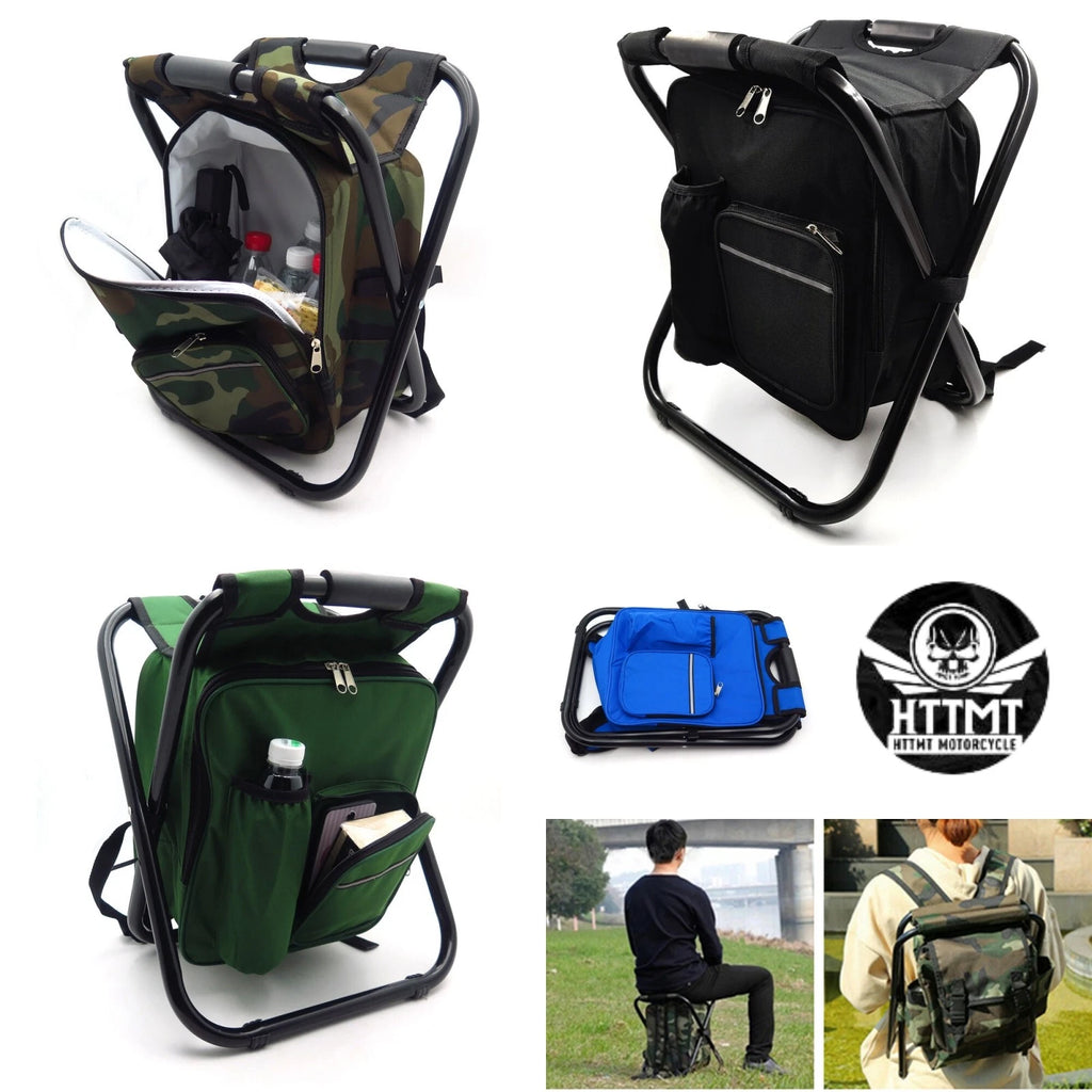 3 in 1 Insulated Cooler Bag Chair for Beach Fishing Camping Hiking