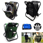 3 in 1 Insulated Cooler Bag Chair for Beach Fishing Camping Hiking