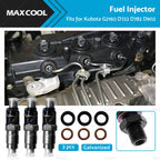 3X Fuel Injectors for Kubota D722 D782 D902 BX1860 BX2360 RTV-X1100C