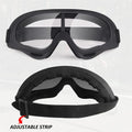 Motorcycle Goggles for Over Glasses - Anti-Fog Shatterproof UV400 Lenses
