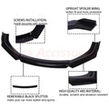Front Bumper Lip Body Kit Spoiler Splitter for Honda Accord (2003–2007)