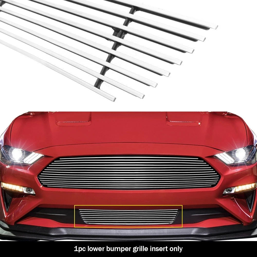 Aluminum Chrome Billet Grille Insert for Ford Mustang V8 GT (2018-2022)