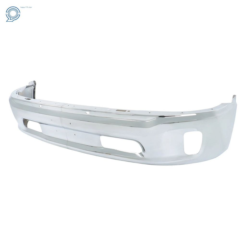 Front Bumper Face Bar for RAM 1500 (2013-2018) Split Design with Fog Light Cutout Chrome
