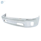 Front Bumper Face Bar for RAM 1500 (2013-2018) Split Design with Fog Light Cutout Chrome