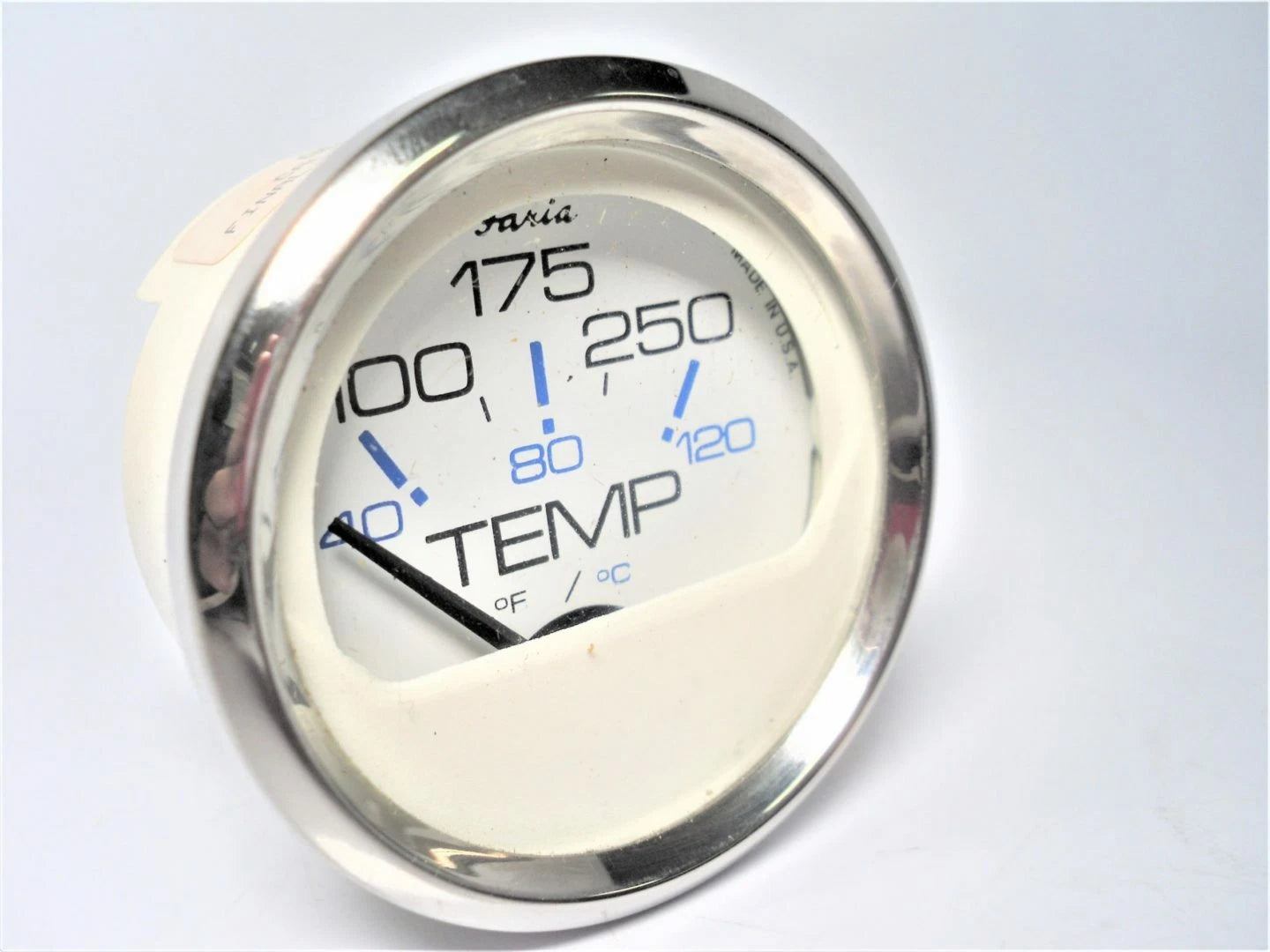 Faria GP9172A 2" Marine Engine Motor Temperature Gauge for Boats