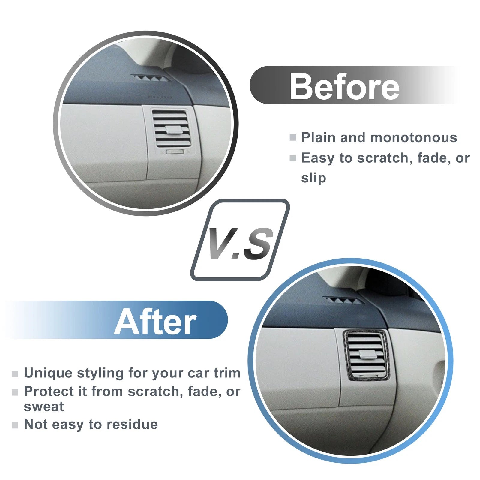 Air Condition Outlet Vent Trim Cover Frame for Toyota Corolla (2009–2013)