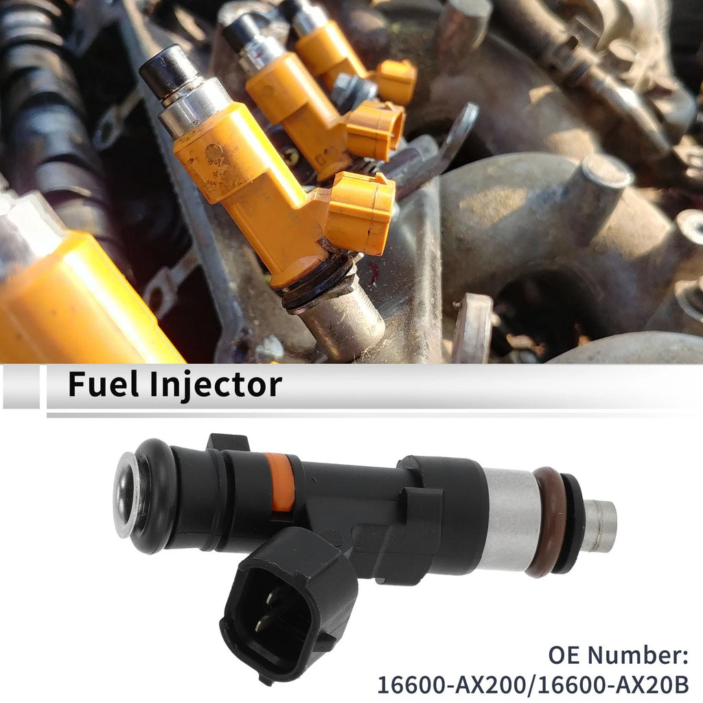 Fuel Injector No. 16600-AX200 for Nissan Micra K12 (2007–2010) 1 Pc Black