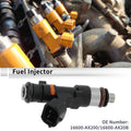 Fuel Injector No. 16600-AX200 for Nissan Micra K12 (2007–2010) 1 Pc Black