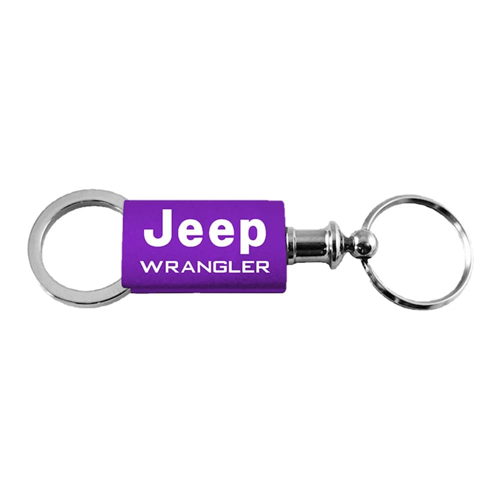 Purple Anodized Aluminum Valet Keychain - Officially Licensed for Jeep Wrangler