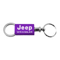 Purple Anodized Aluminum Valet Keychain - Officially Licensed for Jeep Wrangler