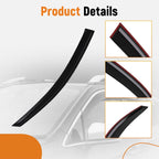 Set of 4 Window Visor Rain Guards for Kia Rio (2018–2023) Black Tinted